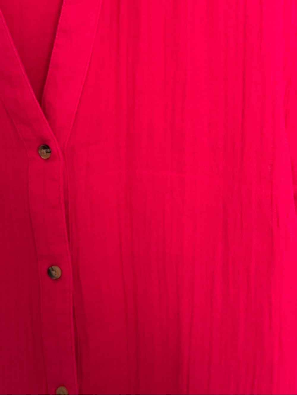 Old Navy Women's Button-Down Shirt - Bright Pink - Picture 10 of 10
